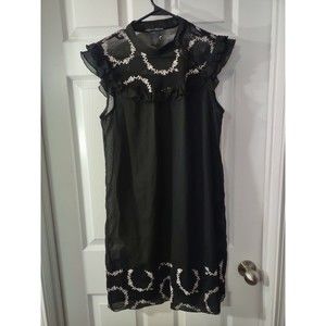 Faith Love Passion Dress Size S Black Sheer